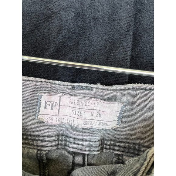 Free People Sage Green Jean Shorts Summer Womens Size 26 - Picture 5 of 6